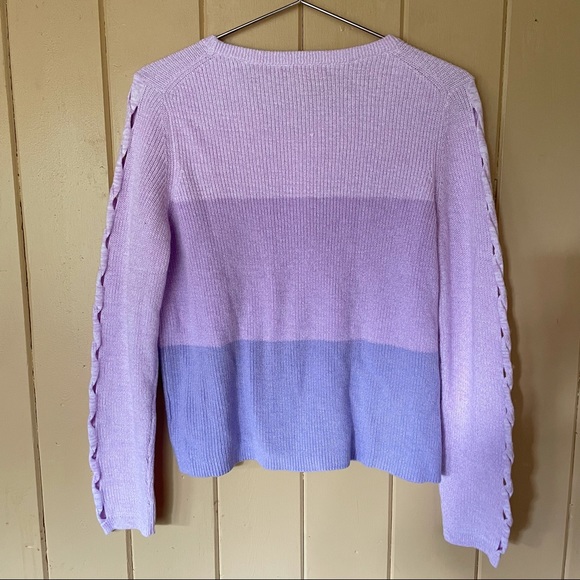 Lilly Pulitzer Cortina Sweater Periwinkle Purple Marled Ombré - Picture 8 of 8